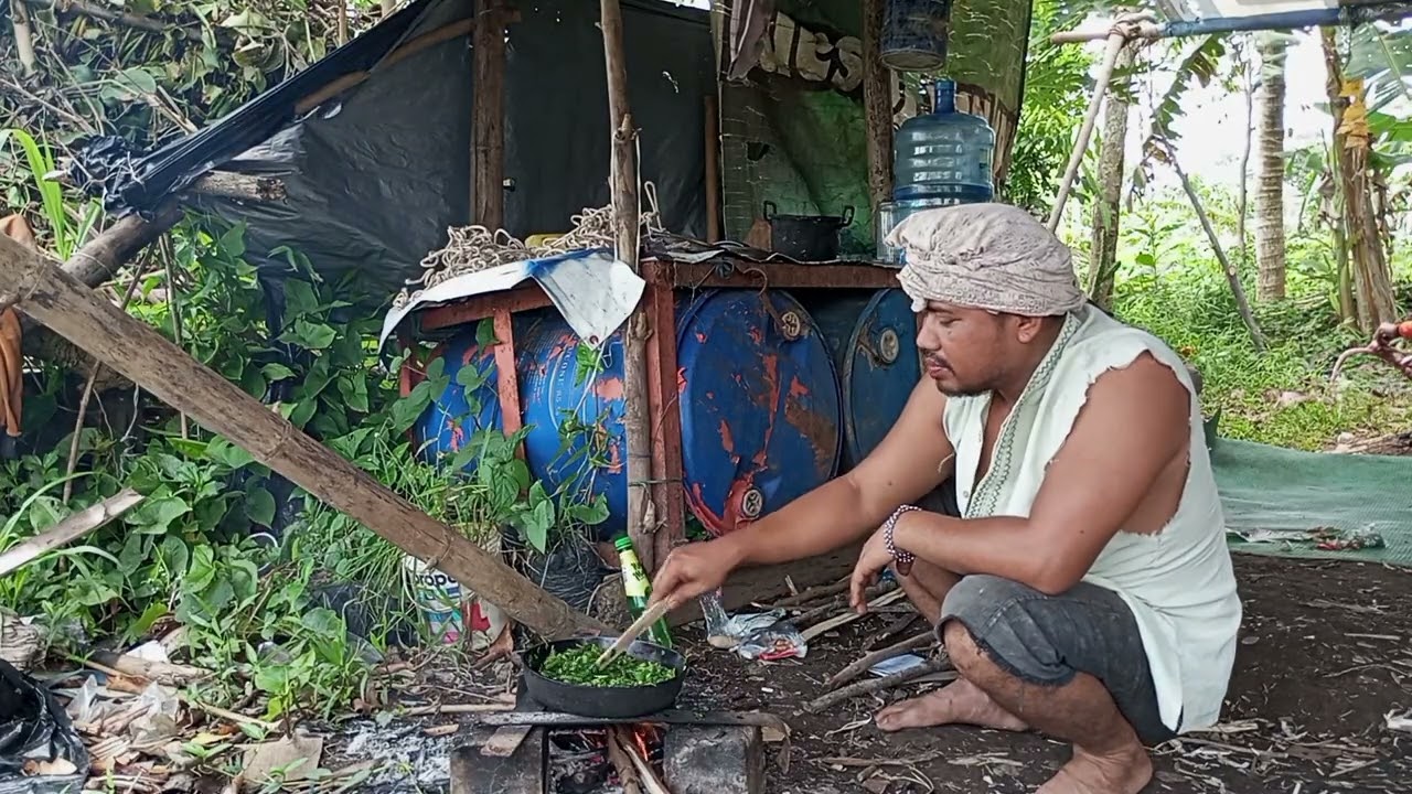 MASAK NASI LIWET KHAS SUNDA +CAH KANGKUNG DAN SAMBEL TERI
