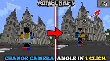 How to switch Fast FPP to TPP in Minecraft PE || Change camera Angle with 1 Click In Minecraft PE 😍