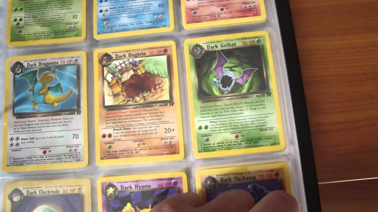 Pokémon Trading Cards Fossil Set + Team Rocket Set 100 Complete