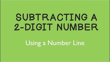 Subtracting a 2-Digit Number Using an Open Number Line