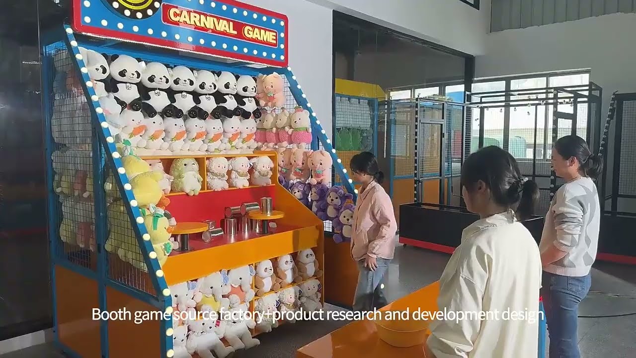 Sandbags Burst Cans Indoor Booth Carnival Game Console Amusement Park Carnival Games