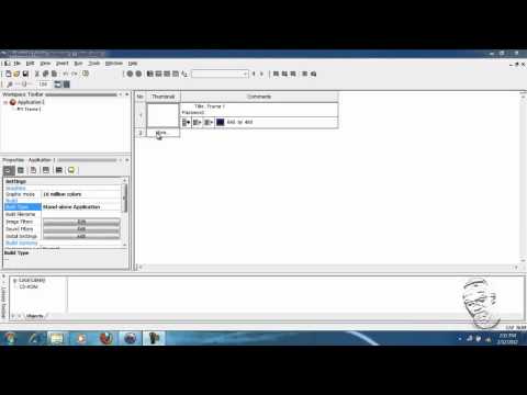 MMF2 Tutorial Step 2 - The frame editor