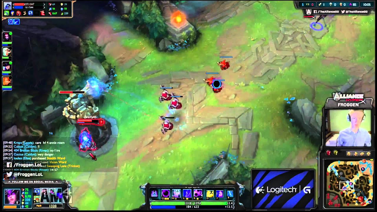 ALL Froggen mid Syndra vs xerath 4.21 playing video