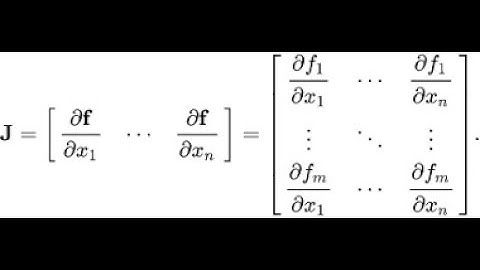 Session 16: Jacobian matrix whose entries are first order partial derivatives & Jacobian determinant