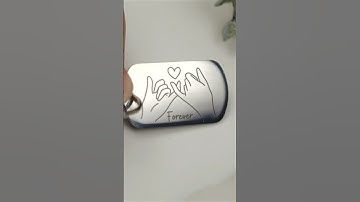 Dark Engraving on Stainless Steel with xTool F1 Ultra | #shorts #xTool #VelfCreations