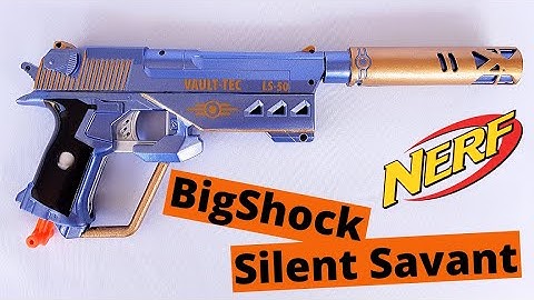 Rainbow Mods #26: Vault-Tec LS-50, Silent Savant ~ Nerf BigShock Pistol Mod