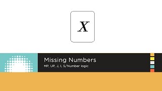 Problem: Missing Numbers  - number logic. MP, UP, J, I, S