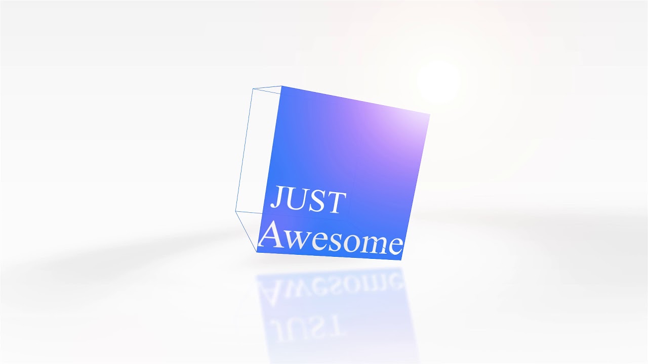 3D BOX INTRO BLUE - YouTube