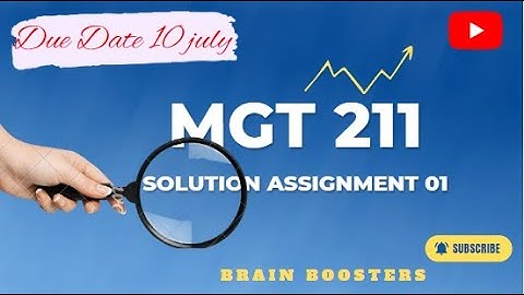 MGT211 Assignment 1 Solution 2022 /MGT211 Assignment 1 spring 2022 solution/Assignment 1#mgt211#vu