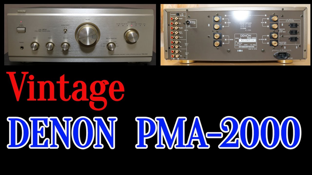 【ヴィンテージアンプ】DENON　PMA-2000　で　B＆W　707S2　/DALI MENUET　で聴いてみます。