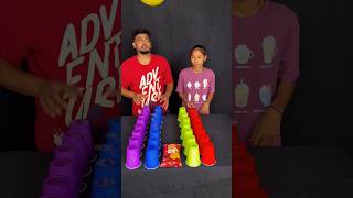 Blow balloon collect glasses challenge part 576 #shorts