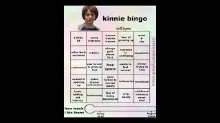 Will Byers Kinnie Bingo|stranger things| #willbyers #strangerthings #kin #kinnie