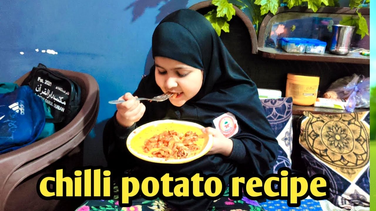 Chilli potato recipe with Insha