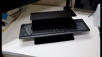 Yikola Desktop Keyboard and Mouse Storage Rack
