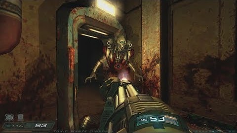 DOOM 3 NIGHTMARE Walkthrough No Commentary - Monorail Skybridge