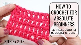 HOW TO CROCHET FOR ABSOLUTE BEGINNERS | UK TREBLE/US DOUBLE | EPISODE THREE | Bella Coco Crochet