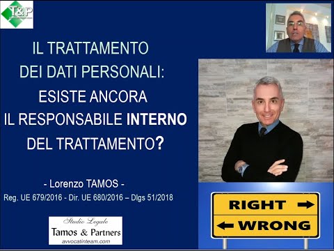 Tamos - Esiste ancora il responsabile interno del trattamento dati? (16/12/2019)