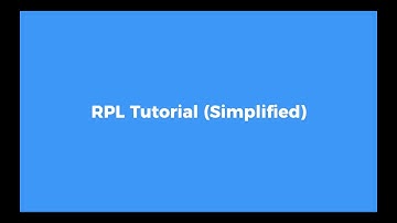 RPL Tutorial (Simplified)