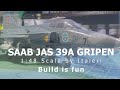 SAAB JAS 39A GRIPEN, Scale model full build, 1:48 by Italeri