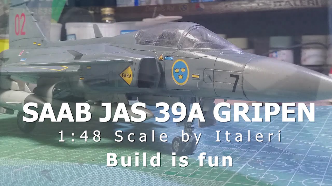 Italeri Jas 39 A Gripen 1//48 Aircraft Kit 2638