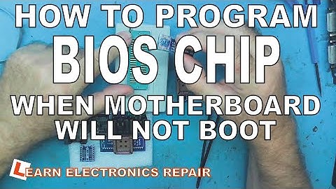 Learn Electronics Repair #26 EPROM Programmer - How to program a BIOS chip on board that won