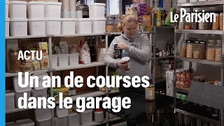 «50 kg de pâtes, 104 pots de sauce tomate...» : Alysson a recréé un supermarché dans sa maison