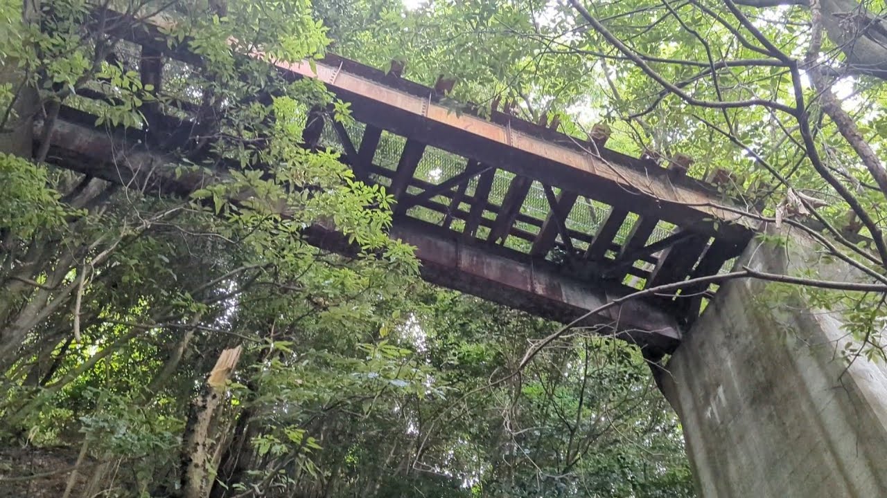 [Walking on abandoned railway tracks] Former National Railway Kurayoshi Line① Namatake Bridge