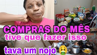 COMPRAS DO MÊS PRA 3 PESSOAS GRATIDÃO DEUS🙌 TIVE QUE FASER ISSO NAO AGUENTAVA MAIS ESSA BAGUNÇA 🤢🤮