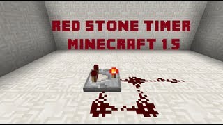 HOW TO MAKE A REDSTONE TIMER (clock) IN MINECRAFT 1.12! (faster then before)