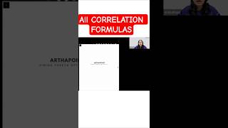 Correlation Formulas  #cuetpgeconomics #statisticsforeconomics #correlation #iitjameconomics #upsc
