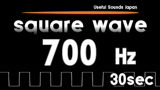 【TEST TONE】 700Hz Square Wave 30sec