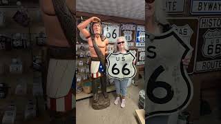 Pat from Georgia is Visiting Route 66 in Seligman Arizona