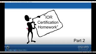 OSHPD Inspector of Record (IOR) Certification Code/Plans Questions - Architecture - Part 2 Net Worth
