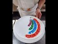 Large Circle Decoration Painting Process Learning to Paint from Scratch