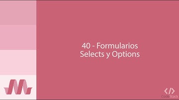 40 - Formularios: Selects [Materialize CSS]