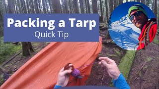 Quick Tip: Packing Up a Tarp