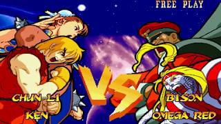 (PS4) Marvel Super Heroes vs Street Fighter Ken and Chun-Li arcade mode