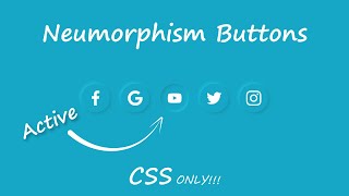 Neumorphism Social Media Buttons Animation | CSS Neumorphism screenshot 3