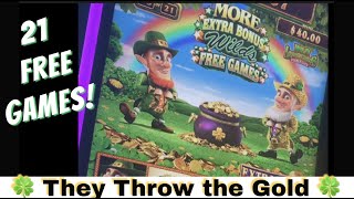 DYNAMITE WIN! More Extra BONUS Wilds FREE GAMES 🍀 Wild Lepre’coins Bonus Reels! #casino #slots screenshot 1