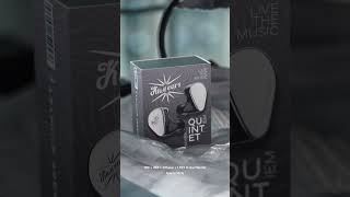 Kiwi Ears Quintet: 1DD + 2BA + 1 Planar + 1 PZT In-Ear Monitor #audio #kiwiears #iem #music #hifi