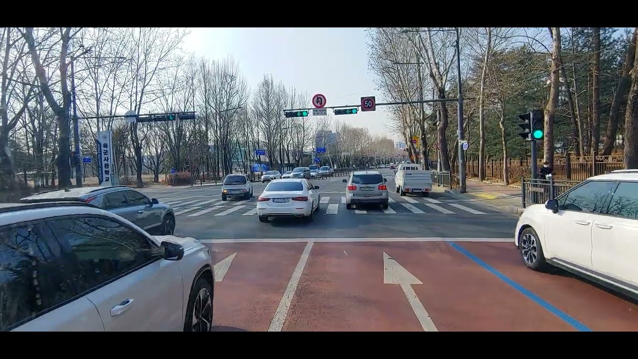 25.01.23 11:20 별내역 갈매사거리부터 버스로 주행 석계역방면 45인승 시내주행 정체