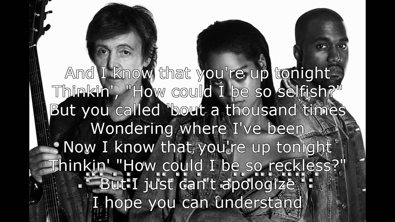 (Lyrics) Rihanna ft Kanye West & Paul McCartney Four Five