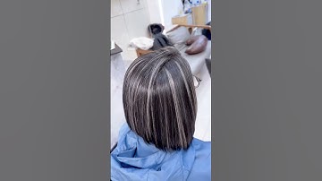 Màu đen khói & light khói cho tóc bạc