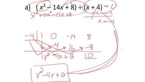 Lesson 11 Synthetic Division