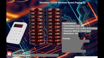 🎉 Upgrade Your Business with Retekess TD158! 🎉