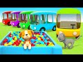 Car cartoons for kids & Helper cars for kids. Cartoon full episodes - Learn colors & buses for kids.