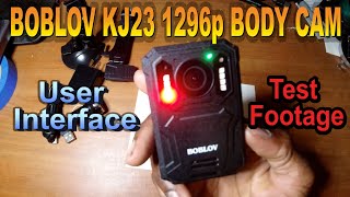 Boblov KJ23 1296p Body Cam Unboxing, Review & Video Samples! (22723)