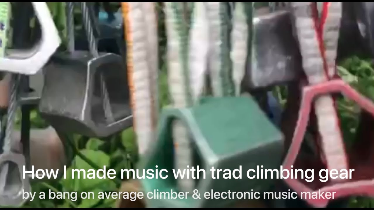 Watch How I made electronic music with trad climbing gear on YouTube Watch How I made electronic music with trad climbing gear on YouTube