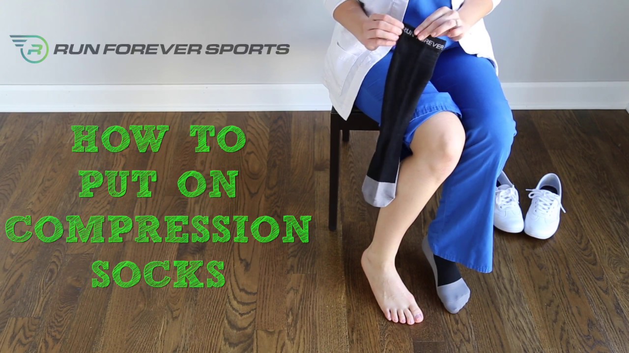 HOW TO PUT ON COMPRESSION SOCKS THE EASY WAY. - YouTube