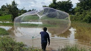 Traditional Way of Fishing with a Cast Net